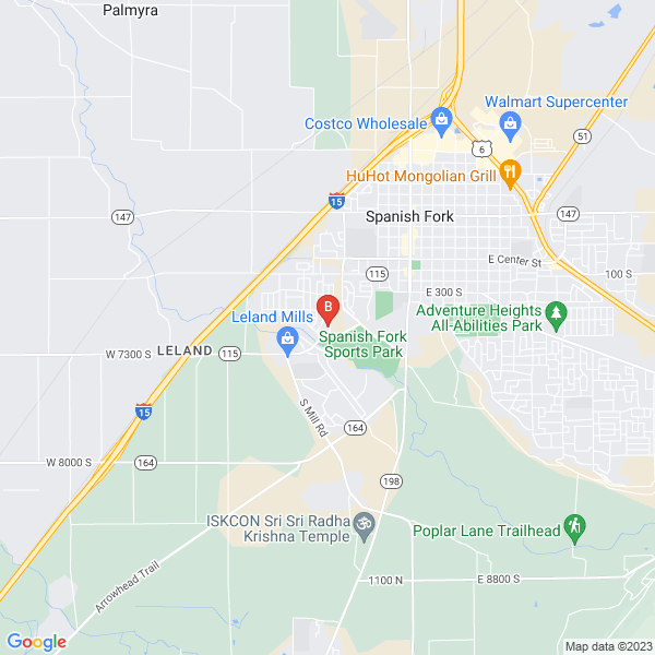 Christ Was Love location map: 626 S 750 W, Spanish Fork, UT
