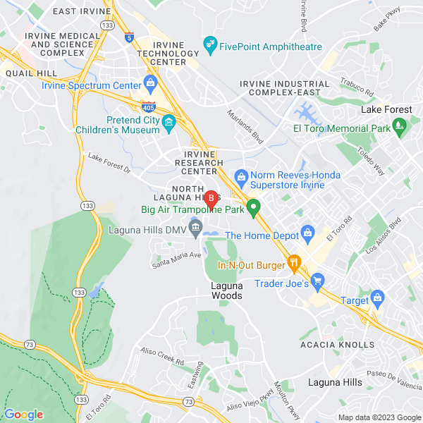 Kampp Marketing Services location map: 22982 La Cadena Dr #206, Laguna Hills, CA