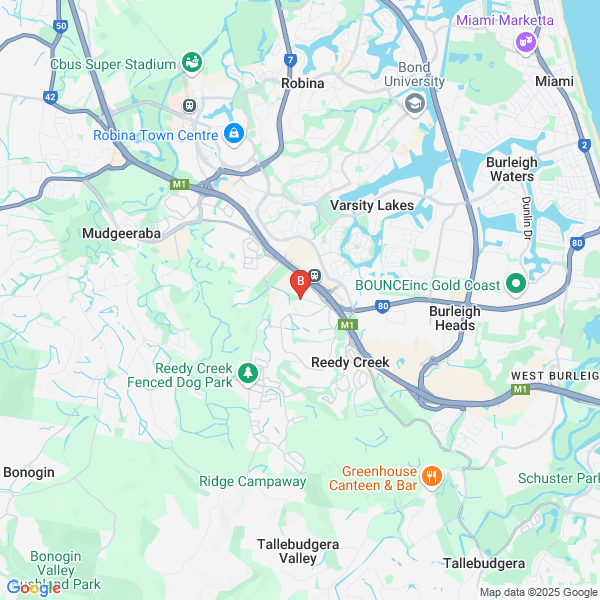 Tubeline Plumbing location map: 5b/2-8 Ridgevista Ct, Reedy Creek, QLD