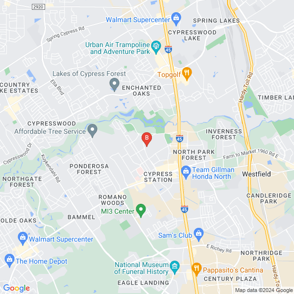 All Clean Carpet Care location map: 905 Cypress Station Dr, Houston, TX