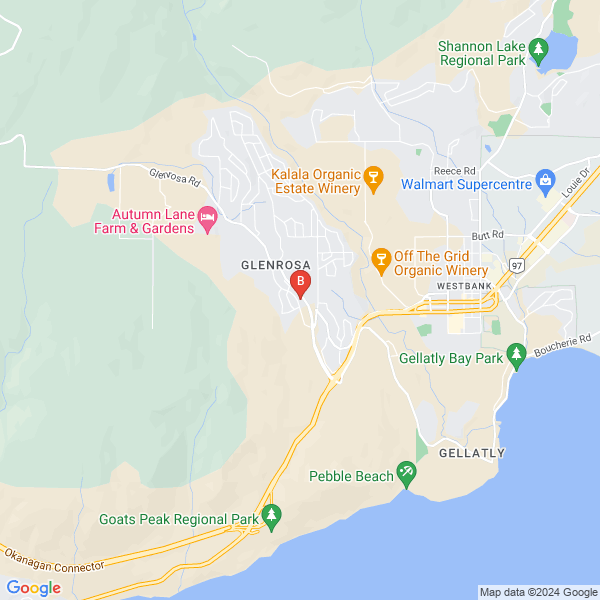 Small Business Rescue Center location map: 3689 Yorkton Road, West Kelowna, BC