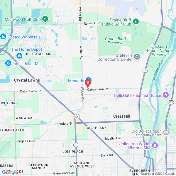Advanced Camera Repair Service location map: 20660 Caton Farm Rd, Crest Hill, IL