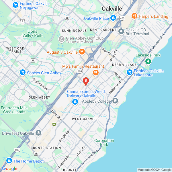 Oakville Plow Solutions location map: 670 Fourth Line, Oakville, Ontario