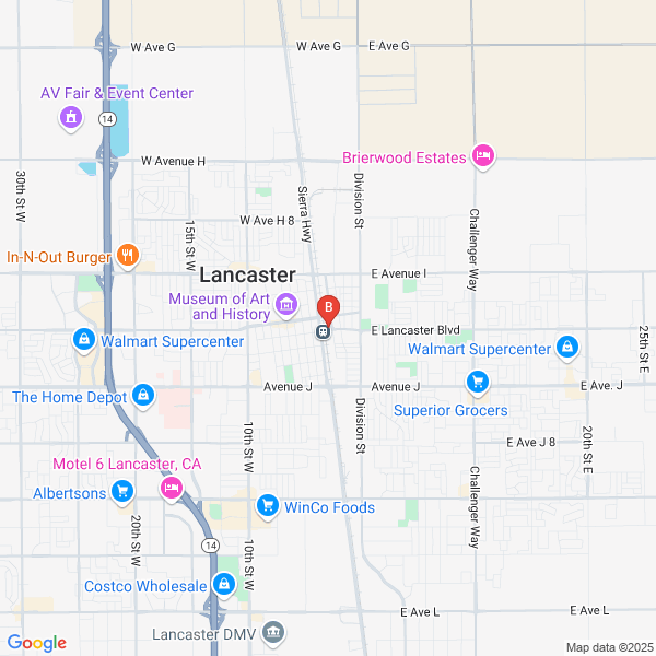 A & D Lancaster Towing location map: 44815 yucca ave, Lancaster, CA