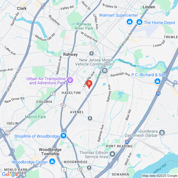 Cipas Container location map: 100 Ralph Ave, Avenel, NJ